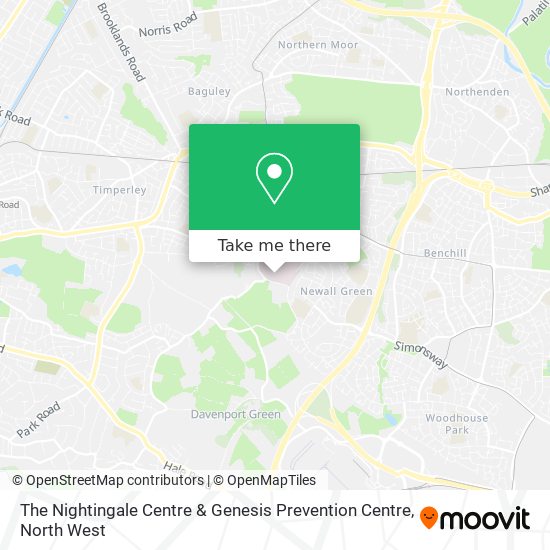 The Nightingale Centre & Genesis Prevention Centre map