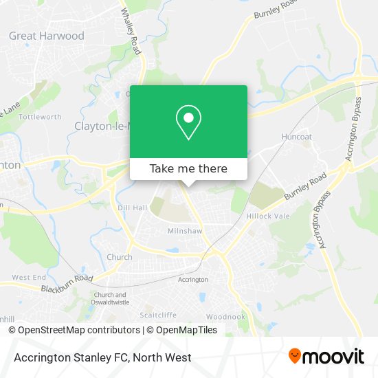 Accrington Stanley FC map