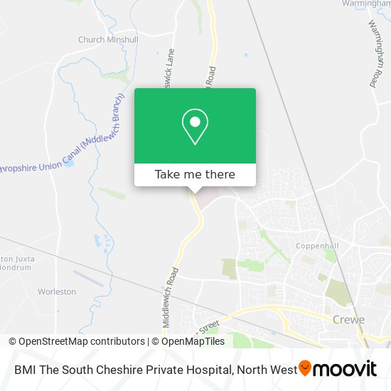 BMI The South Cheshire Private Hospital map