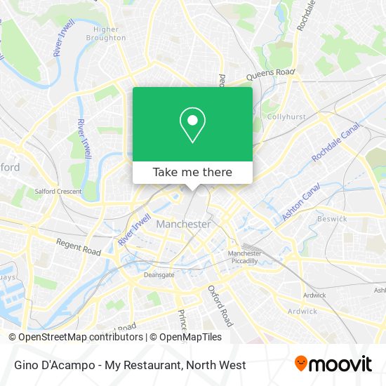 Gino D'Acampo - My Restaurant map