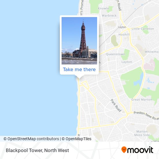 Blackpool Tower map
