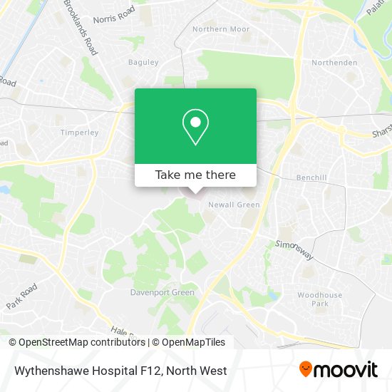 Wythenshawe  Hospital  F12 map