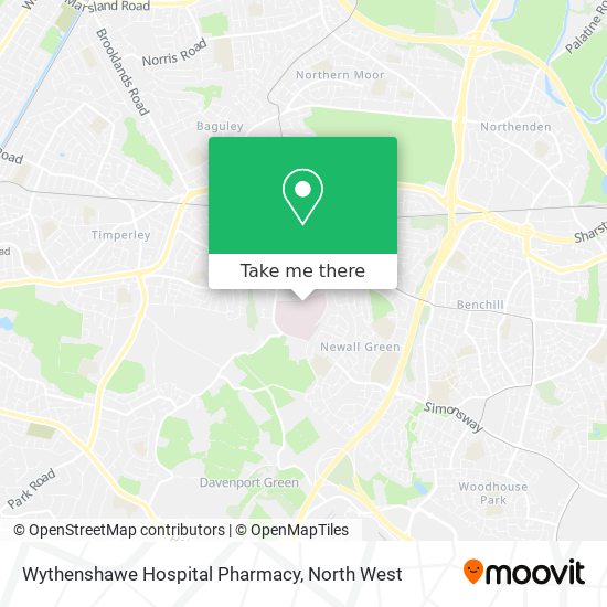 Wythenshawe Hospital Pharmacy map