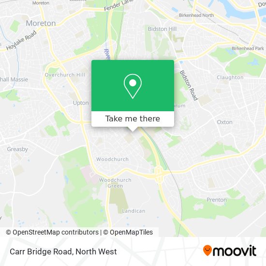 Carr Bridge Road map