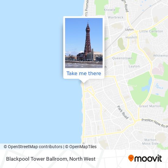 Blackpool Tower Ballroom map