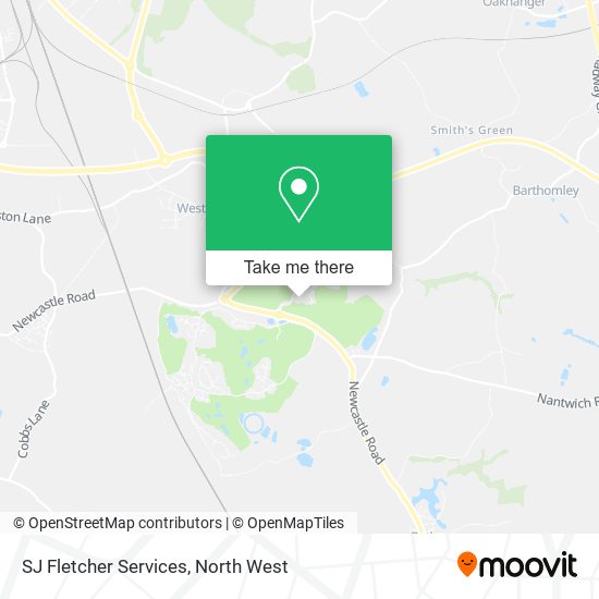 SJ Fletcher Services map