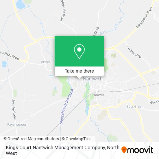 Kings Court Nantwich Management Company map