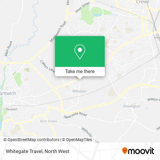 Whitegate Travel map