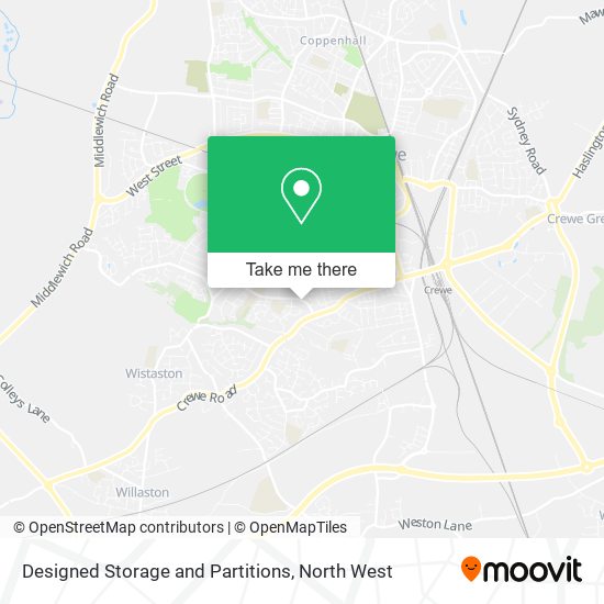 Designed Storage and Partitions map