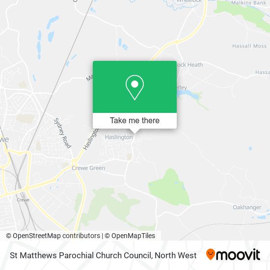 St Matthews Parochial Church Council map