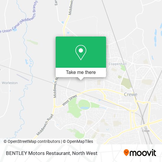 BENTLEY Motors Restaurant map