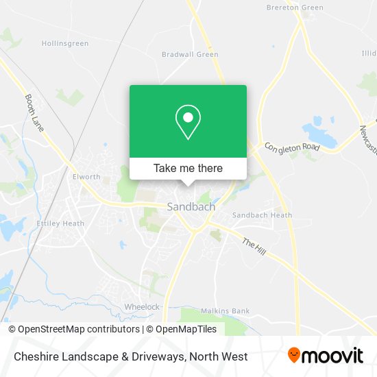 Cheshire Landscape & Driveways map