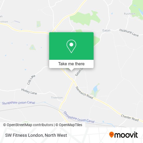 SW Fitness London map