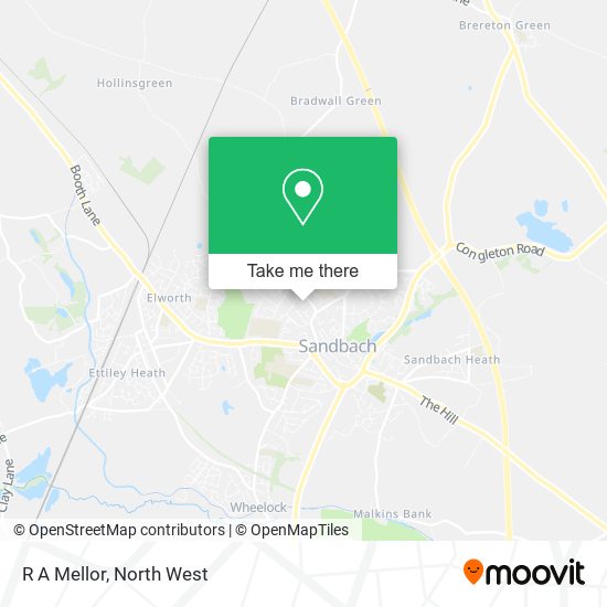 R A Mellor map
