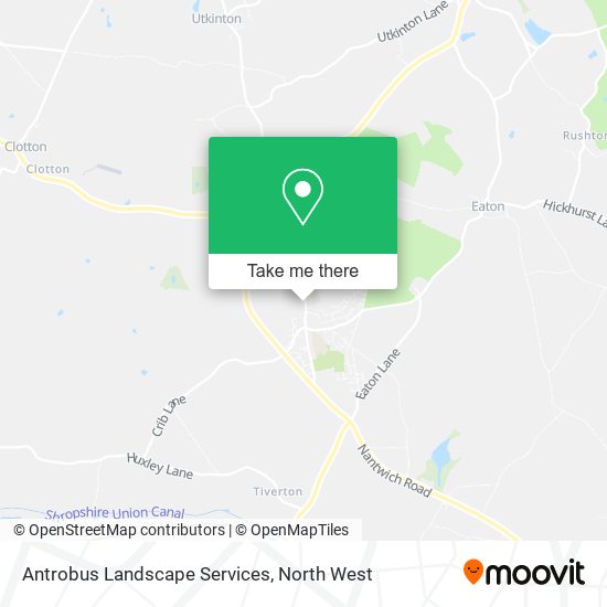 Antrobus Landscape Services map