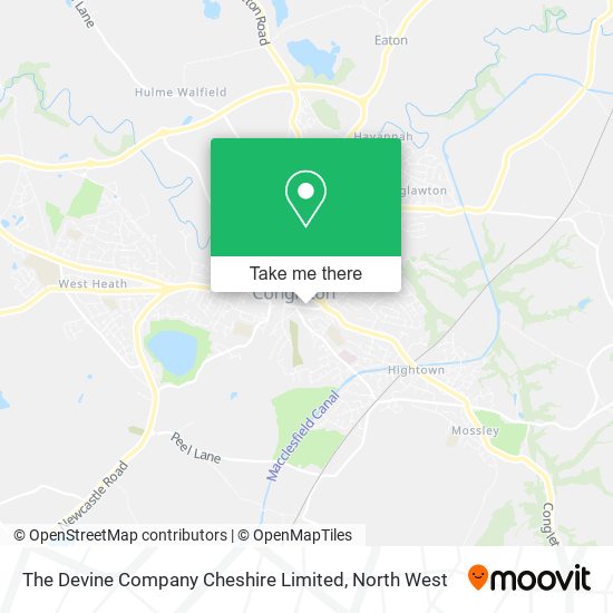 The Devine Company Cheshire Limited map