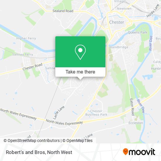 Robert's and Bros map