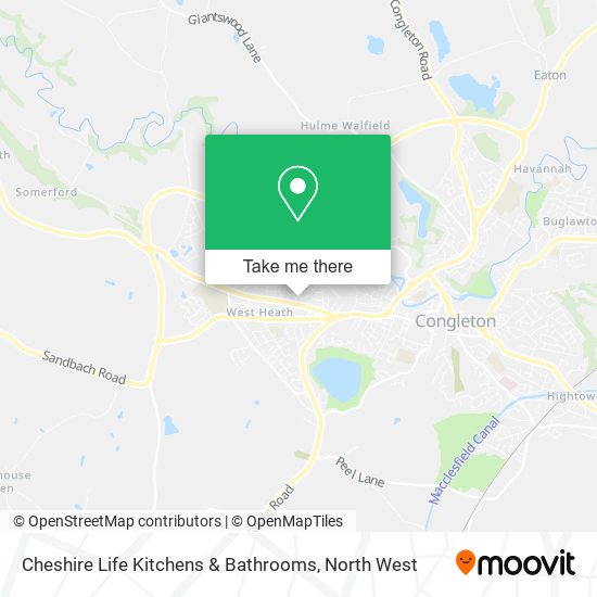 Cheshire Life Kitchens & Bathrooms map