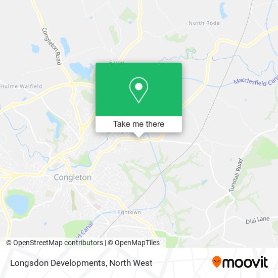 Longsdon Developments map