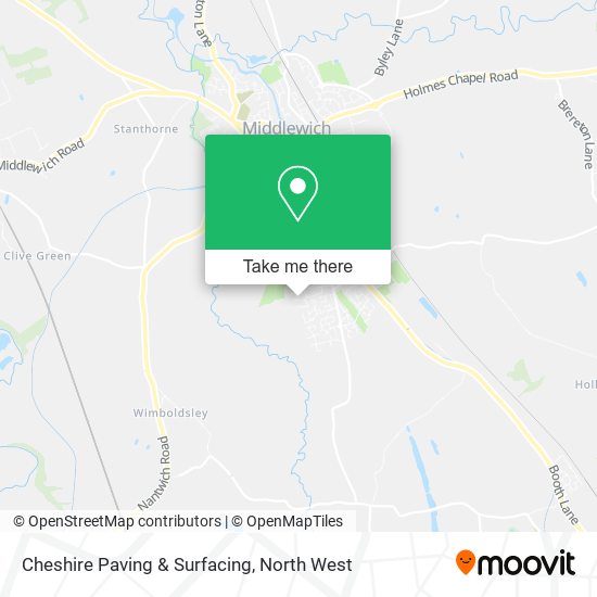 Cheshire Paving & Surfacing map