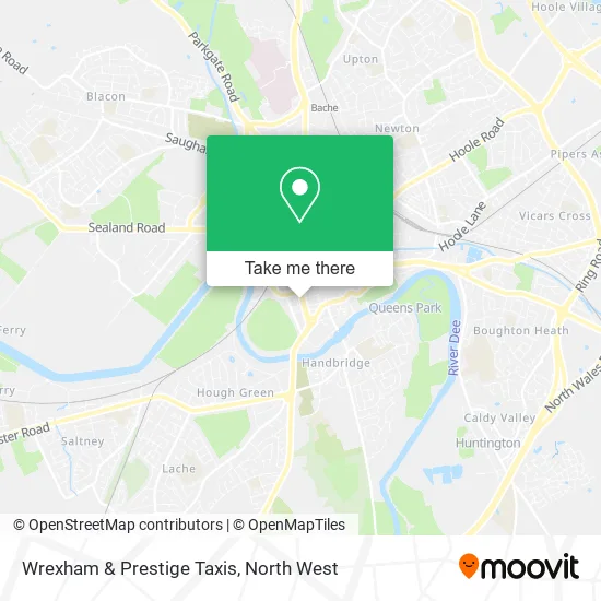 Wrexham & Prestige Taxis map