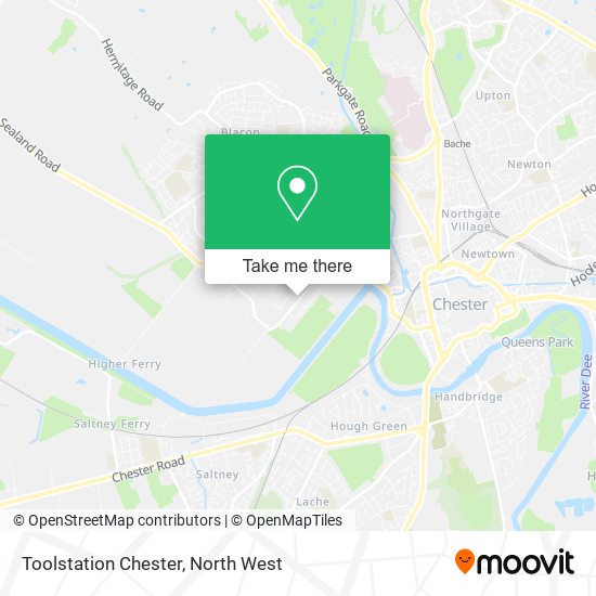 Toolstation Chester map