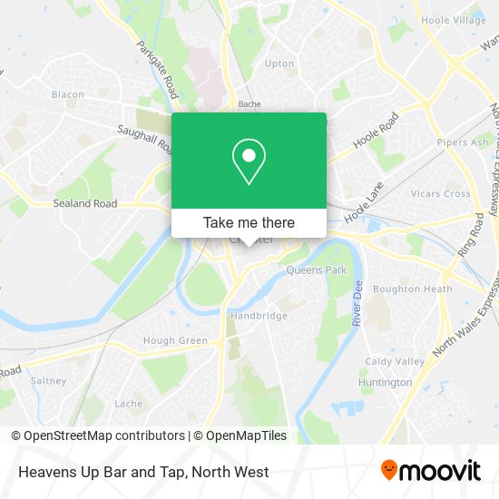 Heavens Up Bar and Tap map