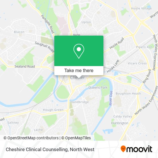 Cheshire Clinical Counselling map