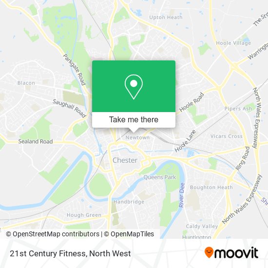 21st Century Fitness map
