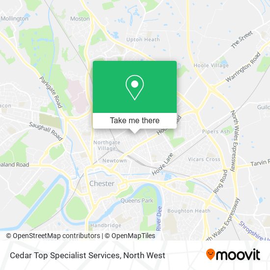 Cedar Top Specialist Services map