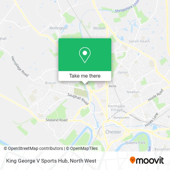 King George V Sports Hub map