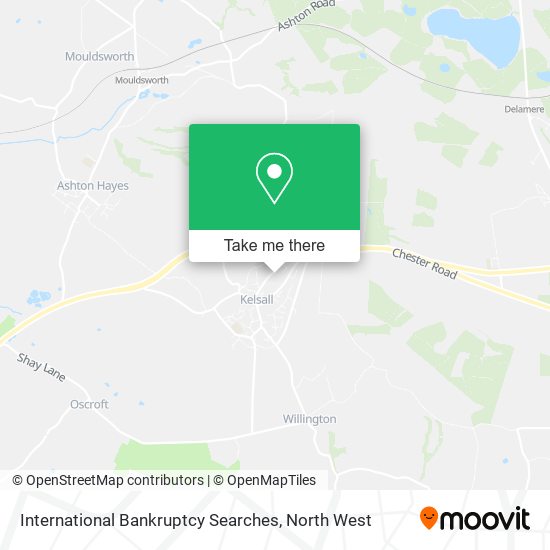 International Bankruptcy Searches map