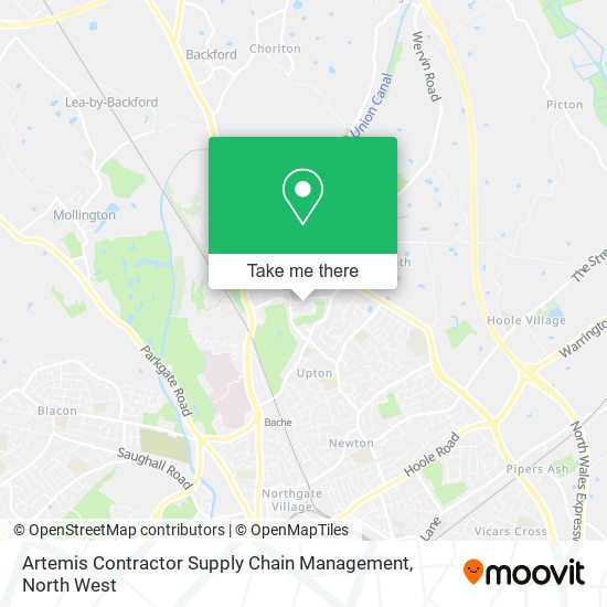Artemis Contractor Supply Chain Management map