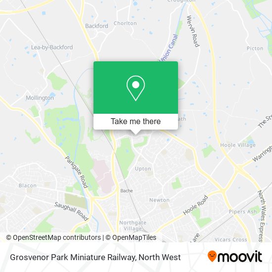 Grosvenor Park Miniature Railway map