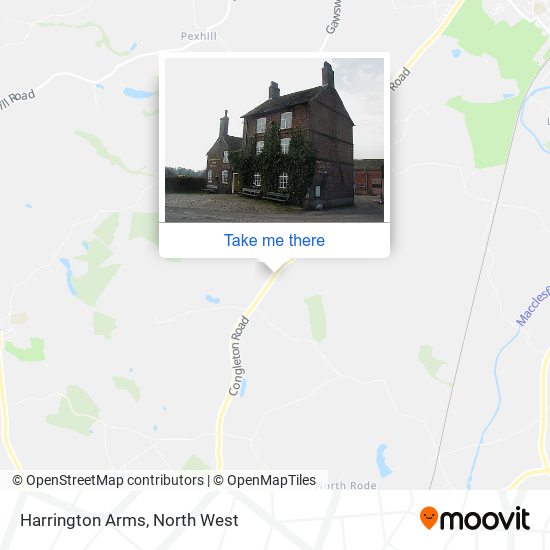 Harrington Arms map