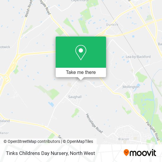 Tinks Childrens Day Nursery map