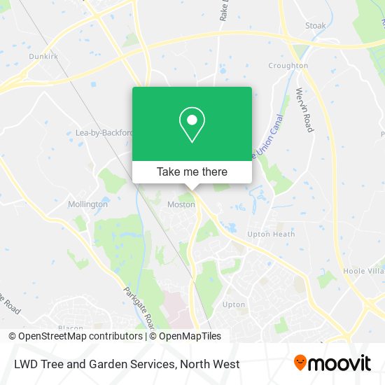 LWD Tree and Garden Services map