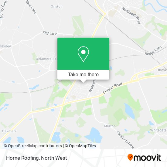 Horne Roofing map