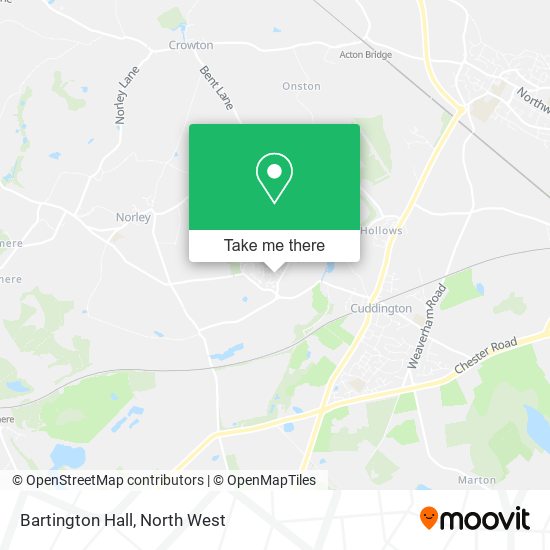 Bartington Hall map