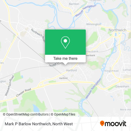 Mark P Barlow Northwich map