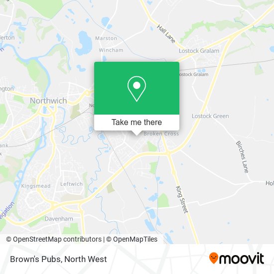 Brown's Pubs map