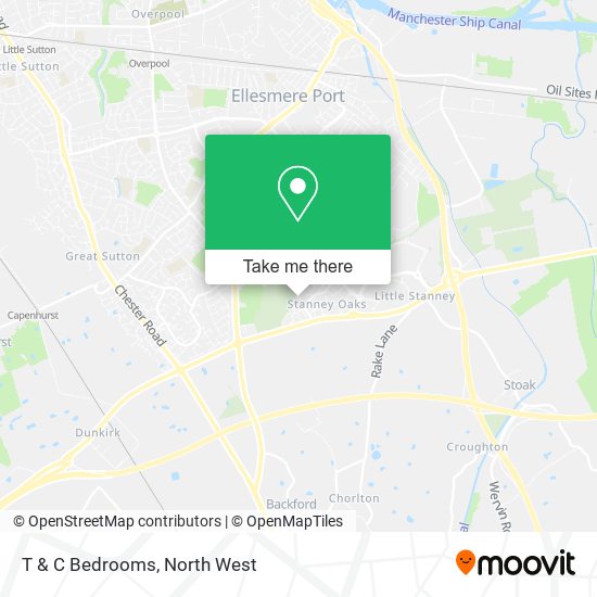 T & C Bedrooms map