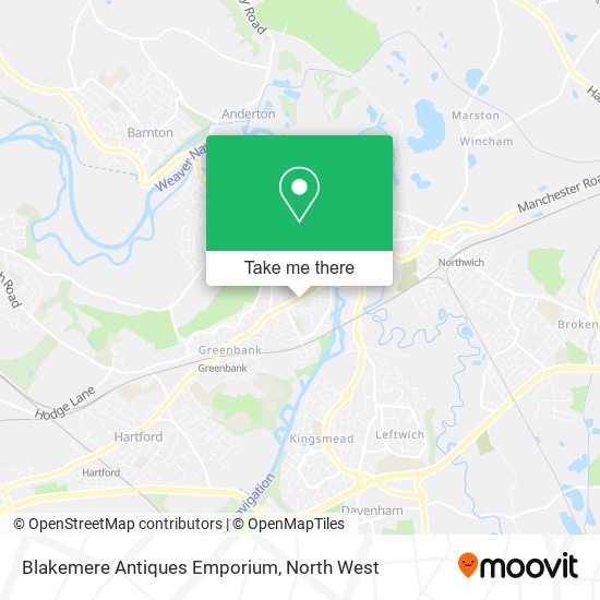 Blakemere Antiques Emporium map