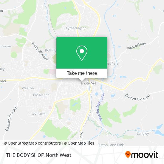 THE BODY SHOP map