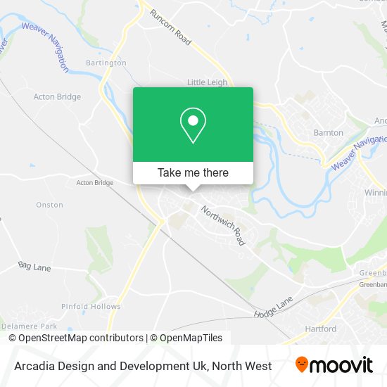 Arcadia Design and Development Uk map