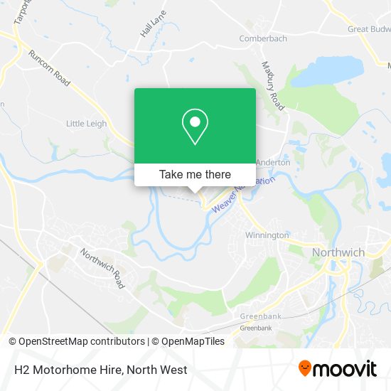 H2 Motorhome Hire map