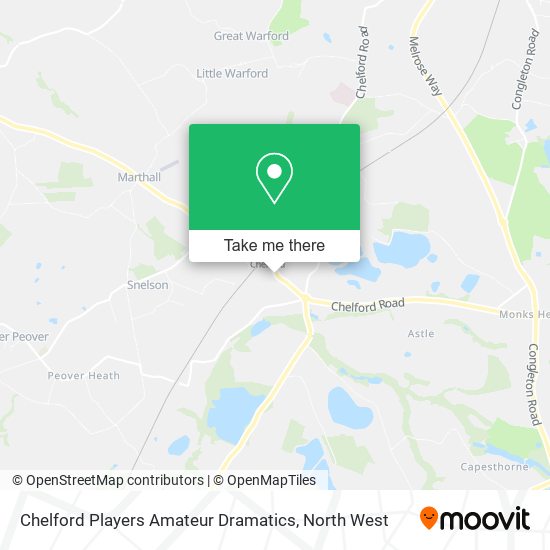 Chelford Players Amateur Dramatics map