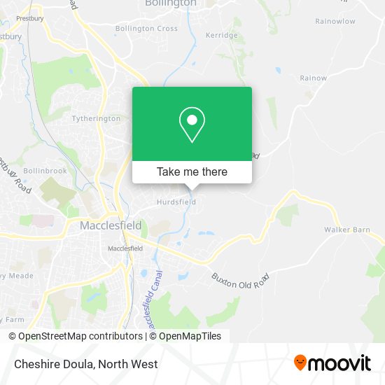 Cheshire Doula map