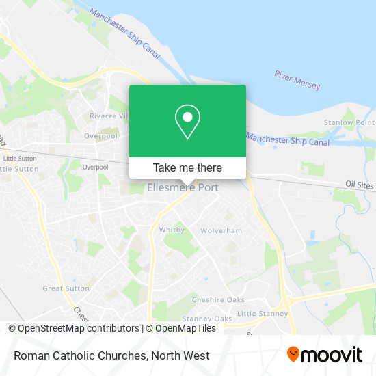 Roman Catholic Churches map
