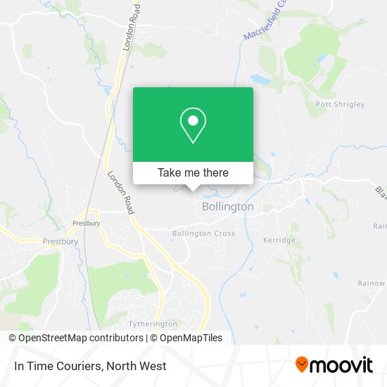 In Time Couriers map